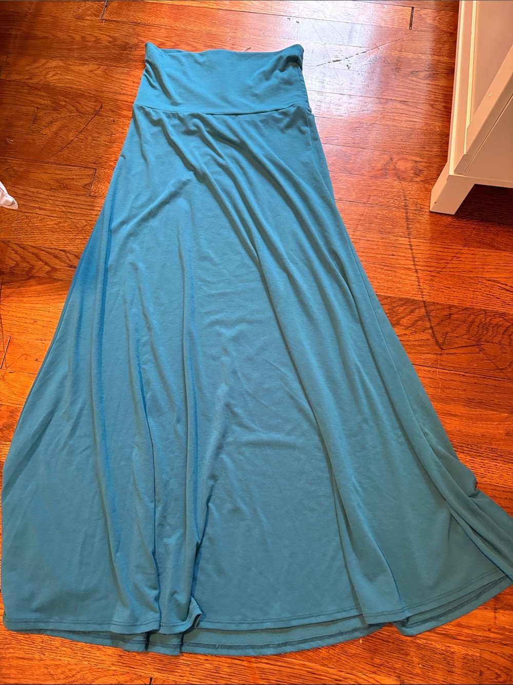 LuLaRoe Turquoise Maxi Skirt - Flowing A-Line